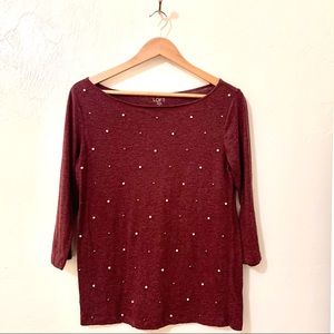 Loft beaded blouse